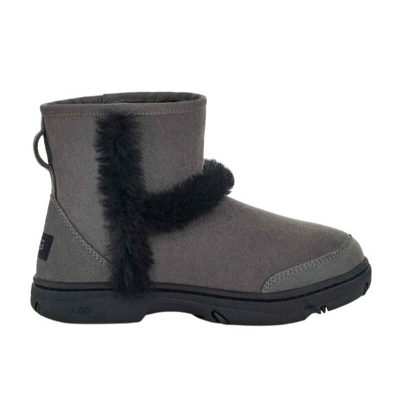 NEW Ugg Women's Sunburst Gray Mini boot NWT - Size 7 - Picture 1 of 9